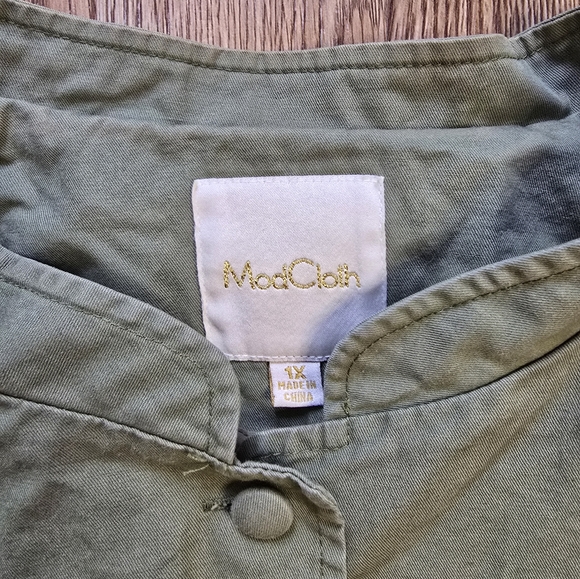 Modcloth Green Military Jacket - Picture 4 of 6